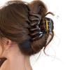 Updo French Style Pumpkin Hair Claw Large Cute Hair Grab Temperament 9cm/3.54inch Shark Clip Female