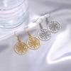 Archangel Metatron Geometric Earrings for Women Hollow Secret Geometry Charms Amulet Jewelry Drop Dangle Earrings Christmas Gift