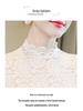 Aiyimaiyi 2023 Women's Autumn Lace Velvet Long Sleeve Shirt with Lace Collar - Temperament Inner Wear