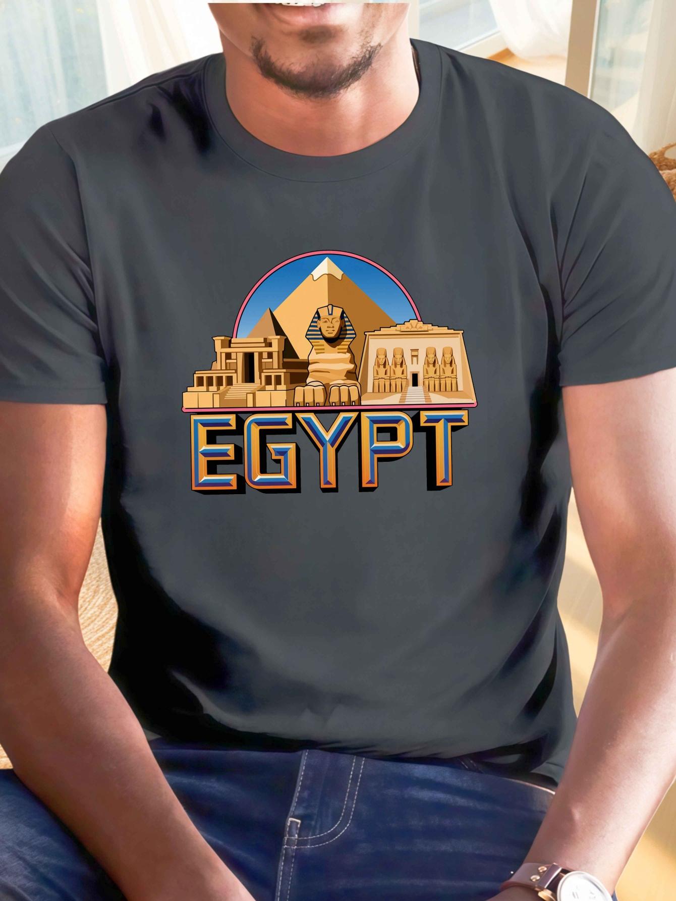 Egyptian Country Name Country Egypt Print Tee Shirt M