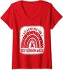 Rode Lint Week Wij Dragen Rode Lint Week Bewustzijn Dames V-hals T-shirt Unisex T-shirt