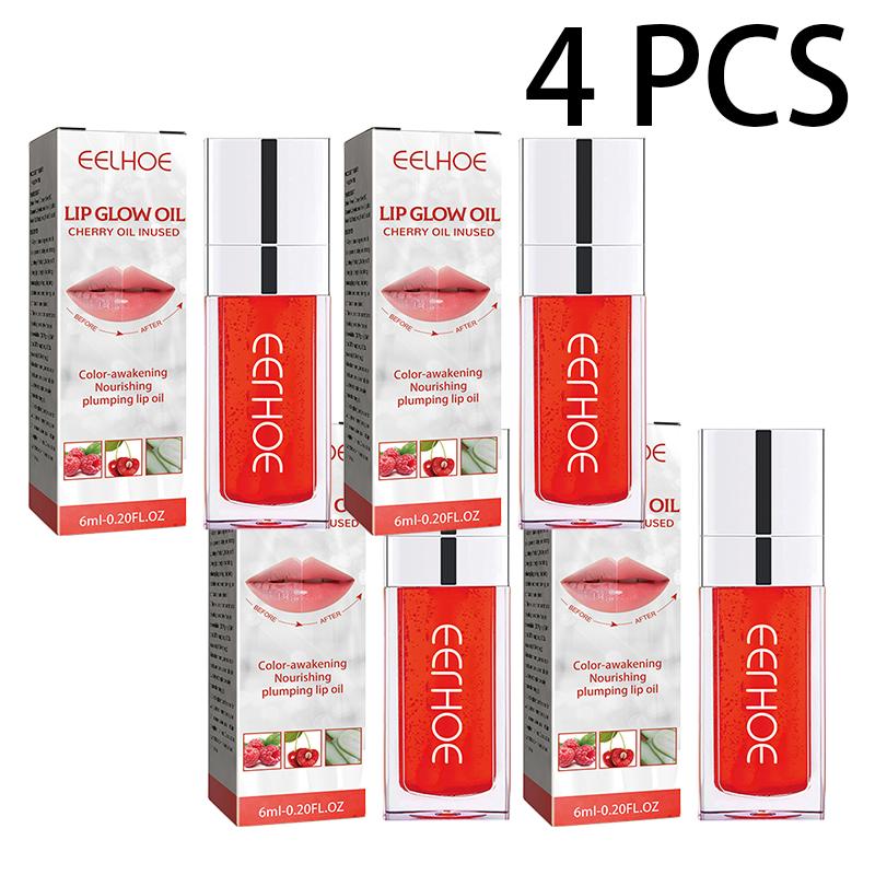 EELHOE Plumping Lip Glaze Lip Plumping Care Fade Lip Lines Hydrating Moisturizing Watery Glass Lip Gloss Oil
