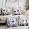 Sunaookami Shiroko Cushion Cover For Pillow Printing Sofa Decoration Home Car Room Coffee Shop Office Nordic Simplicity