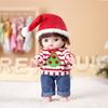 Toy Clothes Joints Doll's Clothes Toy Accessories Christmas Striped Suit   Children Gift