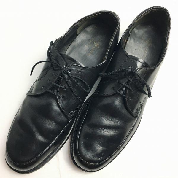 70s-80s? Vintage TOWNCRAFT U-Tip Business Shoes 8.5D 26.0-26.5 Black USA Made(USED)