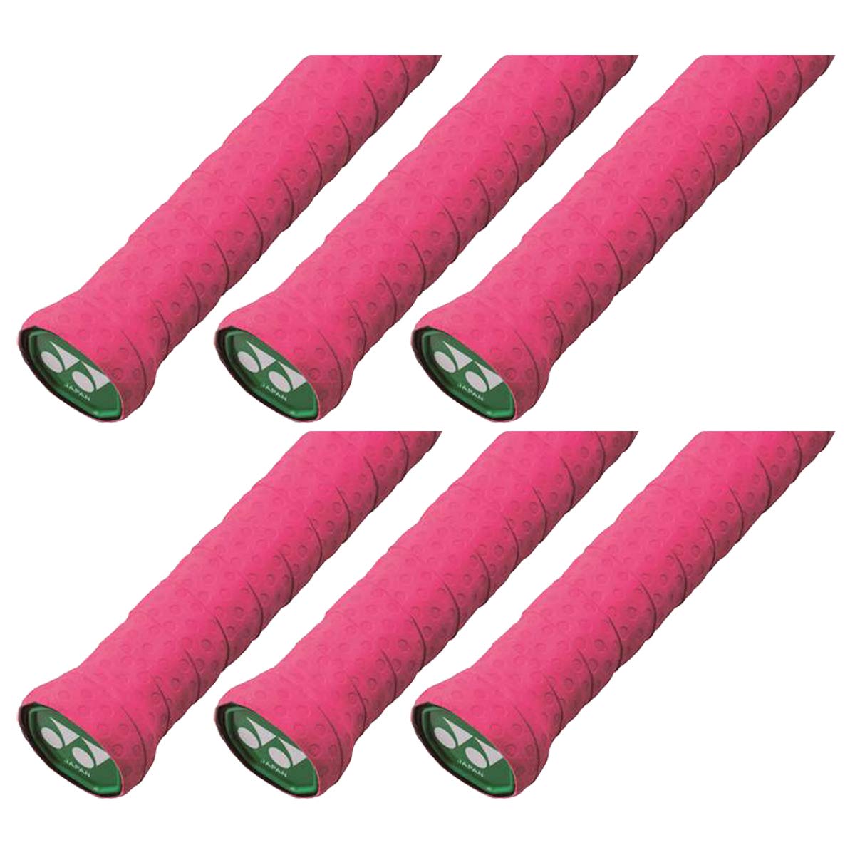 

YONEX Wet Tacky Grip набор из 6 штук ярко-розовый AC154-122-6SET яркий розовый