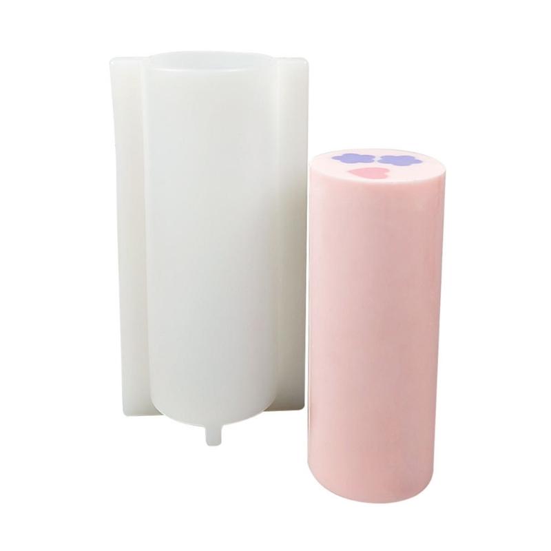 Silicone Soap Mold Large Column Molds DIY Handmade Candle Making Epoxy Resin Casting Mold Mousse Cake Mould Decor