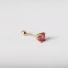 14K Pink Tourmaline Birthstone Earrings_5.0mm