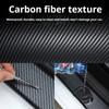 3D Carbon Fiber Sticker Paste Car Threshold Protective Film Anti Scratch Waterproof Matte Black Nano Sticker for Car Body