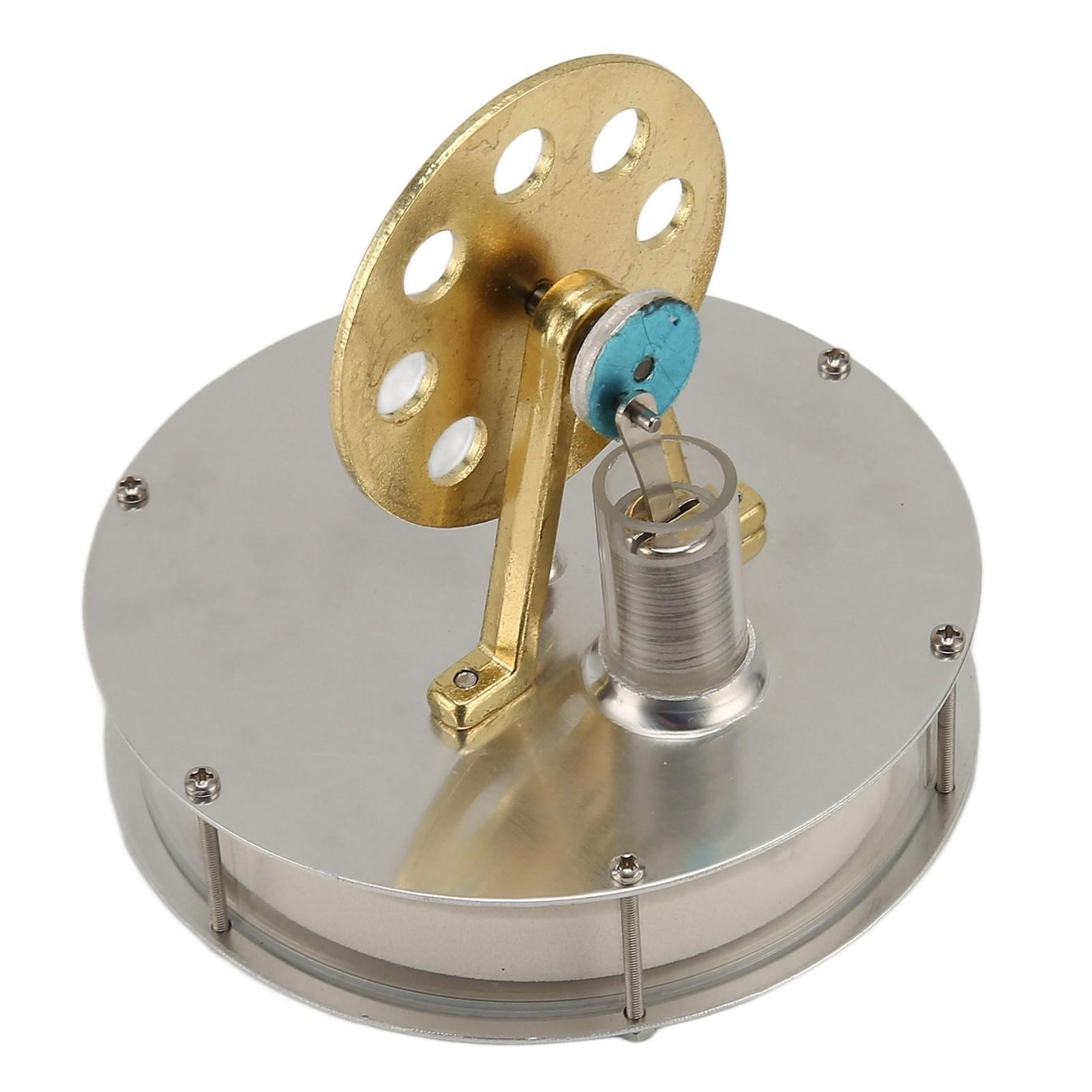 Двигатель Стирлинга Модель двигателя Низкотемпературный серебристый цинковый сплав — фото 6