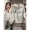 Women's Loose-Fit Retro Turtleneck Hoodie Cardigan - Autumn 2025 Niche Couple Design 