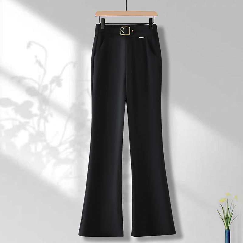 

Trendy 3D-Cut Micro-Elastic Flared Pants for Women - 2026 Spring/Autumn Bestseller High-Waisted Slimming Wide-Leg Design 2XL /30 [for 125-135 lbs]