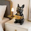 Creative Bulldog Tray Animal Statue Creative Ornament Living Room Bedroom Miscellaneous Storage Home Decoration Gift