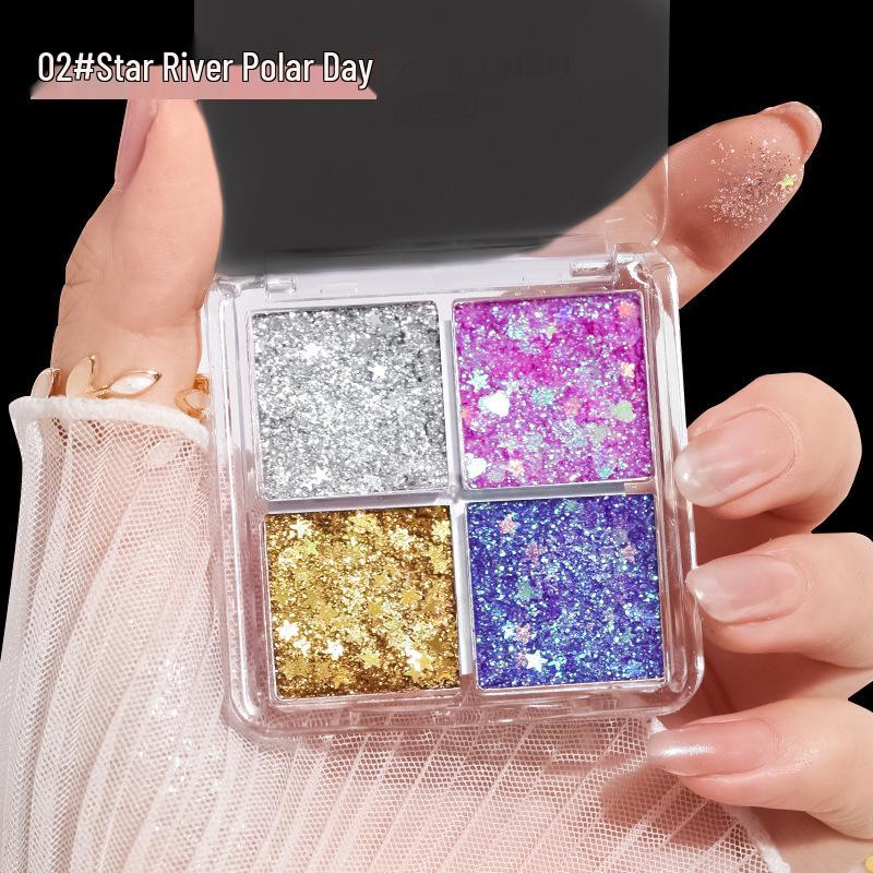 Helen Liren Paleta Cieni do Powiek z Brokatem Czterokolorowa dla Dzieci