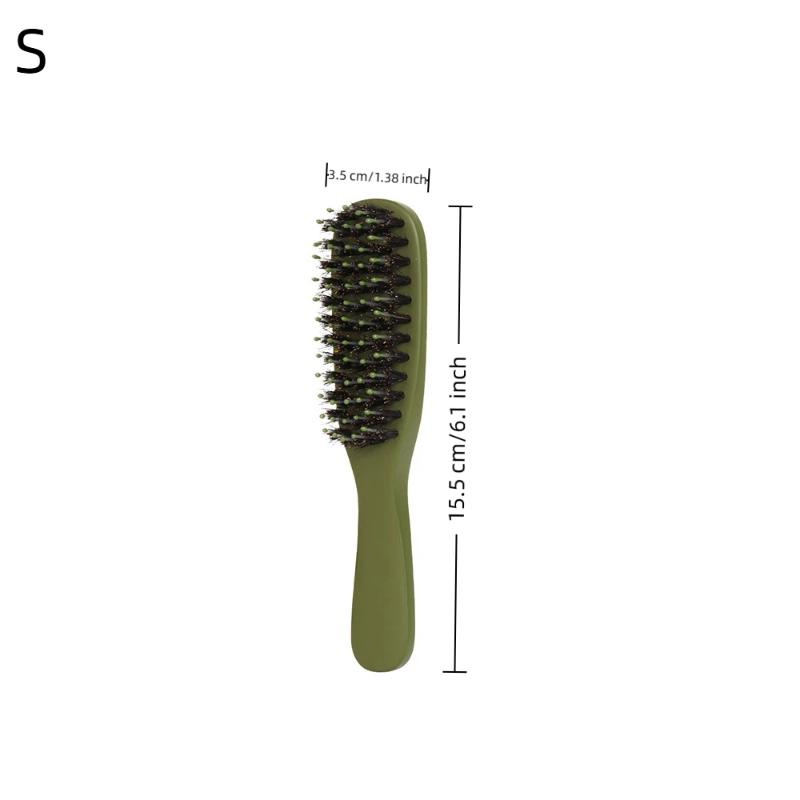 

1pcs Boar Bristle Hair Brush Travel Portable Comb Women Combs Scalp Detangler Hair Comb Salon Styling Hair Tools
