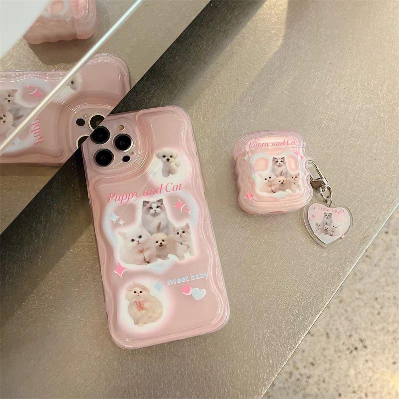 Cartoon Cat AirPodsPro 1st Generation Protective Case, the New Model Is Suitable for Apple Earphone Case AirPods1 3rd Generation.