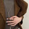 Maillard Tiger's Eye Stone Retro Water Drop Necklace Premium Light Luxury 2026 Temperament New Design Sweater Fashion Accessories