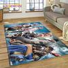 Final Fantasy Serie Spiele Cartoon Teppich für Wohnzimmer Schlafzimmer Heimdekoration, Bodentuch Rutschfest Dekoration für Sofa Fußmatte