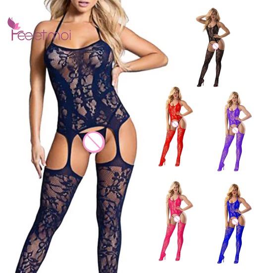 Dámské spodní prádlo Duté VenDobrá tažnost Ženy Spánek Colthes Jemné sexy nošení Noční košile na dotek pleti Punčochy