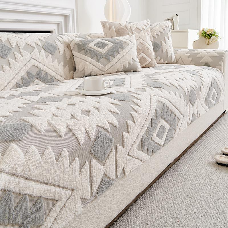 

2025 Новий стиль М який вельветовий Нековзкий Чохол для дивана - Осінньо-зимовий випуск 90*120cm світло-сірий колір