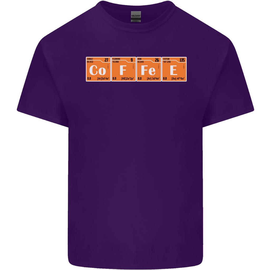 Coffee Periodic Table Chemistry Geek Funny Unisexs Light Cotton TShirt