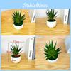 Gladiolus Pvc Realistic Succulent Flower Pot Plastic Craft For Living Decor Room
