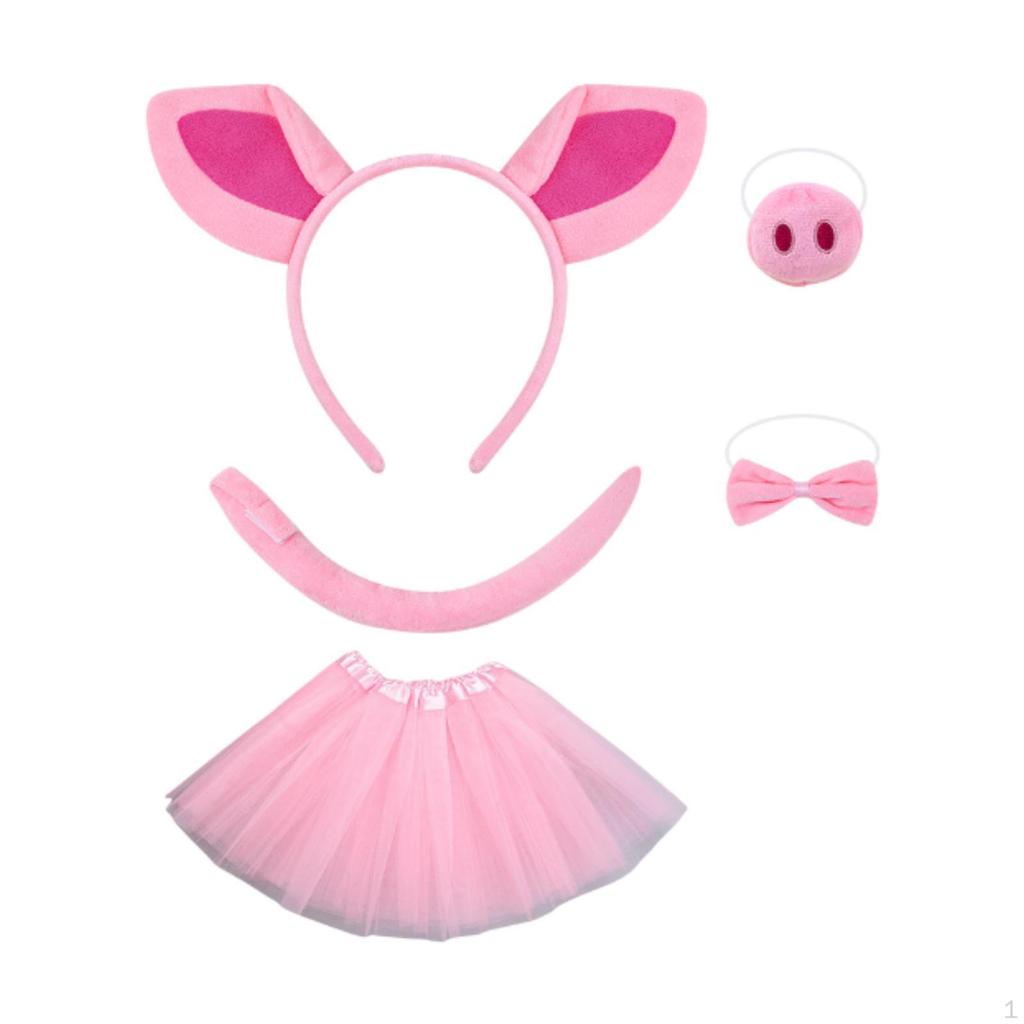 Pig Costume Set Animal Cosplay Decoration for Stage Performances Carnival