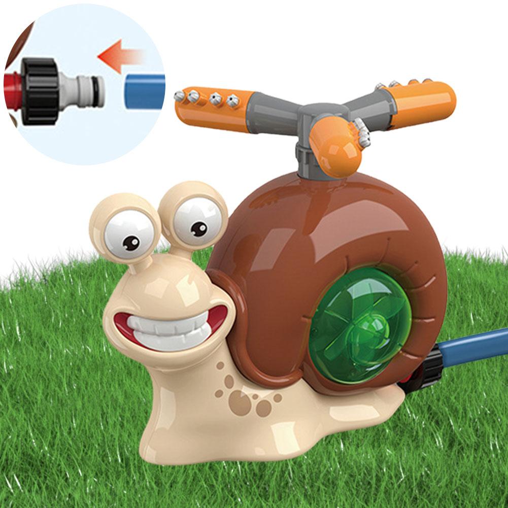 2 in 1 Water Sprinkler Baseball Toy Cartoon Snail Water Spray Water Toys Summer Garden Lawns Water Toys for Kids Outdoor Play