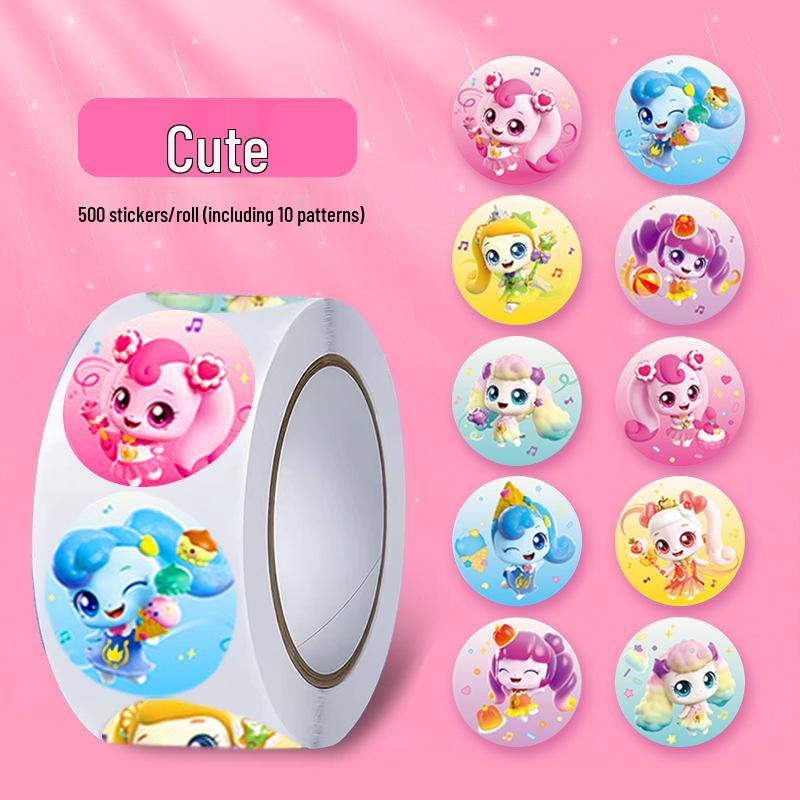 500 Classic Mountain & Sea Roll Stickers: Creative Sand Painting Cartoon for Fun DIY Journals