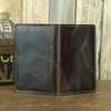 Ethnic Style Crazy Horse Leather Passport Holder Wallet