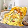 1Pc Belle'S Golden Elegance Blanket Soft And Comfortable Casual Warm Camping Travel Christmas Halloween Xmas Gift M924345