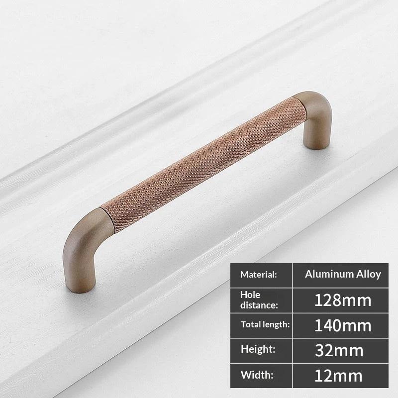 Butoane și Mânere din Aluminiu texturate/striate pentru Dulapuri și Sertare, Butoane pentru Dormitor, Accesorii Gri pentru Dulapuri