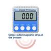 ABFS Zinc Alloy Mini Digital Protractor 4X 90 Degree Angle Finder LCD Inclinometer High Accuracy Precision Level Tool Slope Mete