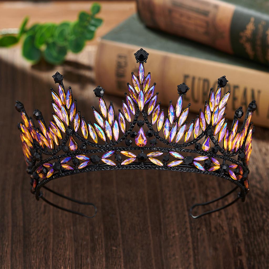 Luxurious Hair Hoop Girl Birthday Party Elegant Pageant Water Drop Crystal Girl Wedding Costume Headwear