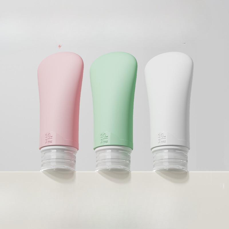 Hair Shampoo Large-capacity Bottled Travel Set for Business Trips, Portable Makeup and Skincare Product Storage, Silicone Squeeze Empty Bottle