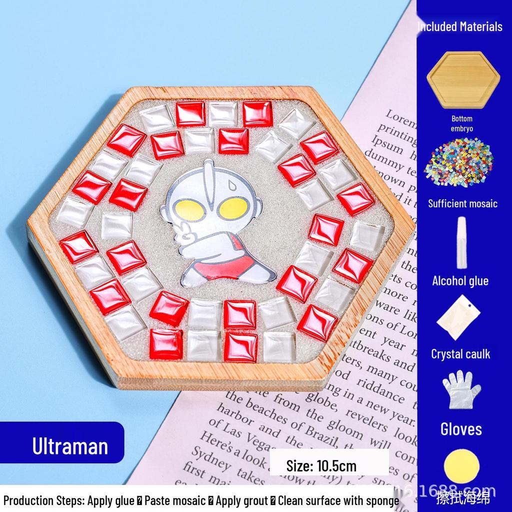 DIY Mosaic Coaster Craft Kit for Kids - Patchwork Creative Art