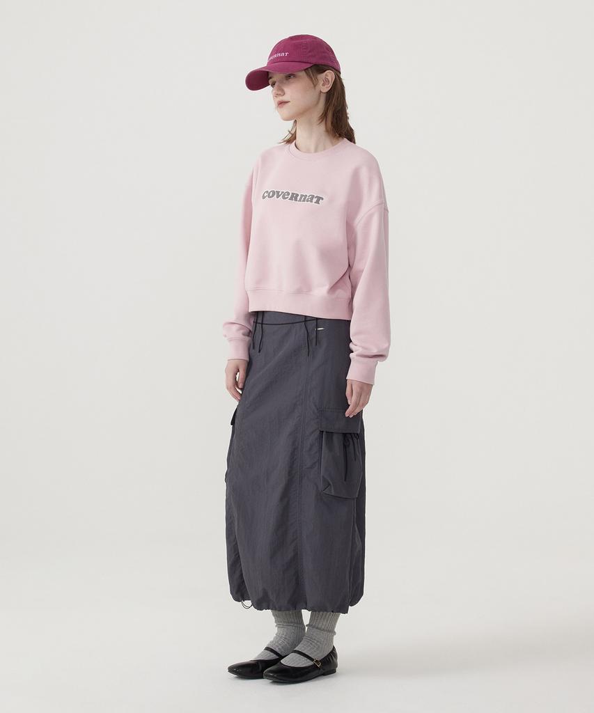 COVERNAT WOMAN Cooper Logo Sweatshirt Light Pink