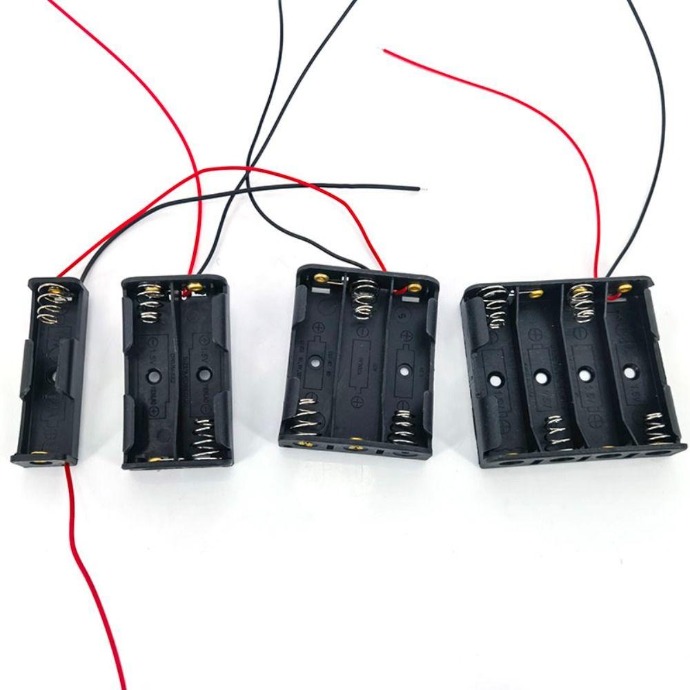 Custodia per Batteria con 1/2/3/4/5/6 Scomparti in Plastica Scatola per Batterie Organizzazione Batterie