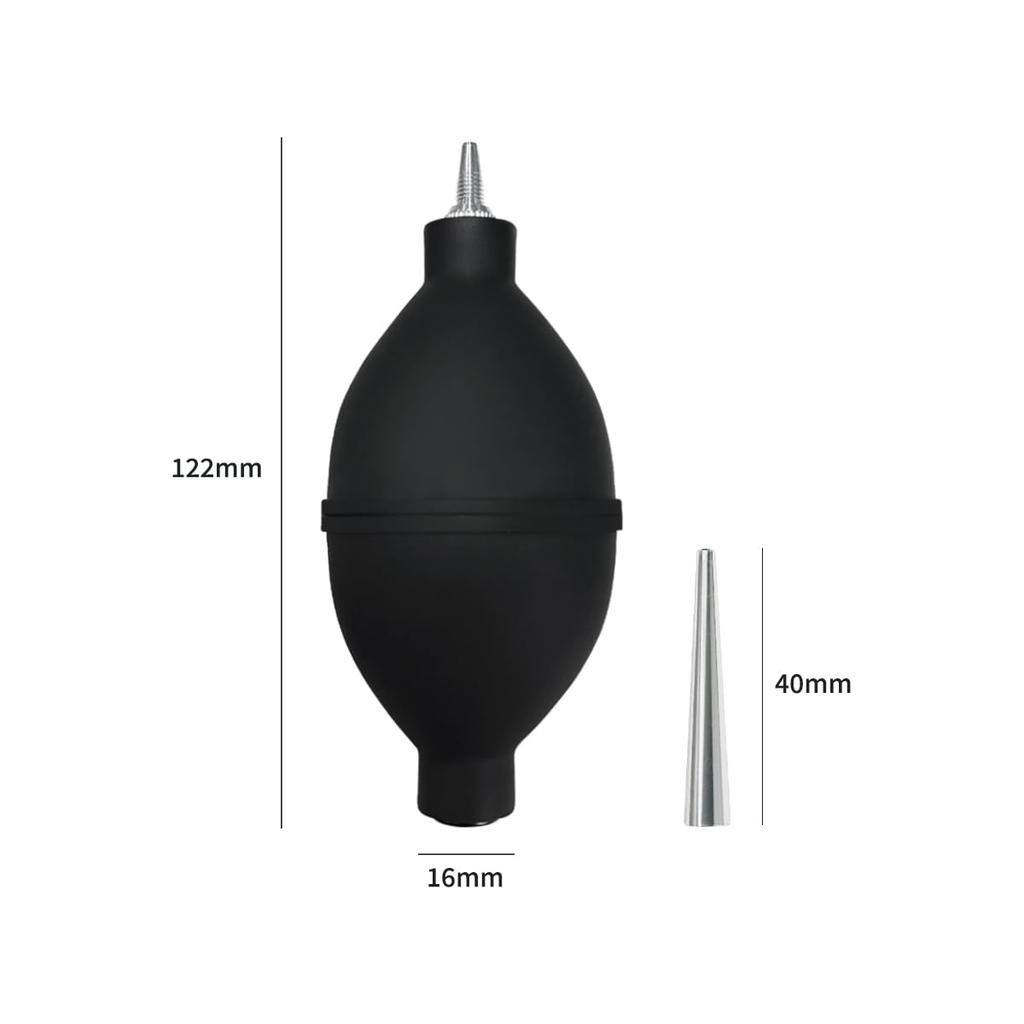 Powerful Coffee GrinderAir Blower for Cameras, Replaceable Nozzles, Silicone Material, Easy Grip, Clean, Stain Resistant, Black
