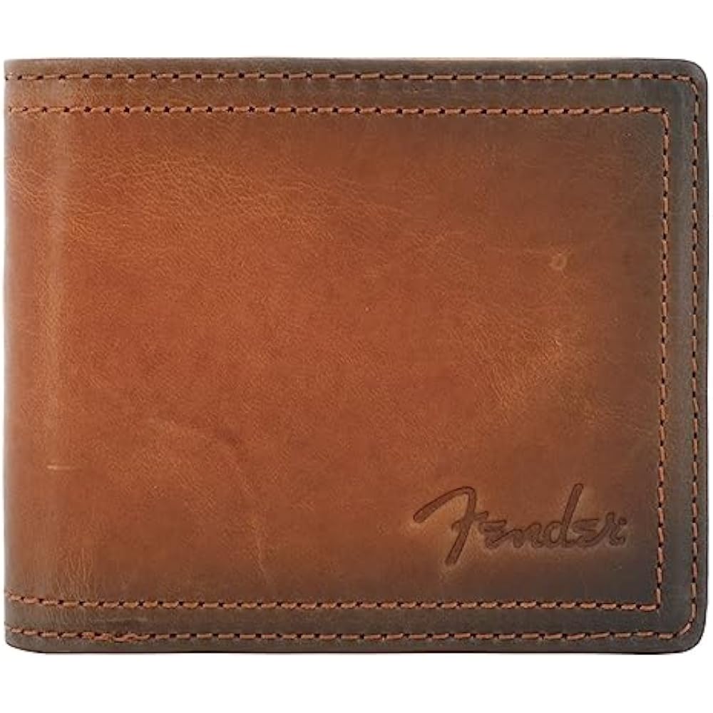 [Fender] Bi-fold Wallet, Cowhide, Men's 950-502 Stratocaster Folding Wallet [02] Brown