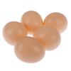 5Pcs Fake Dummy Egg Hen Poultry Chicken Joke Prank Plastic Eggs Home Party Decor