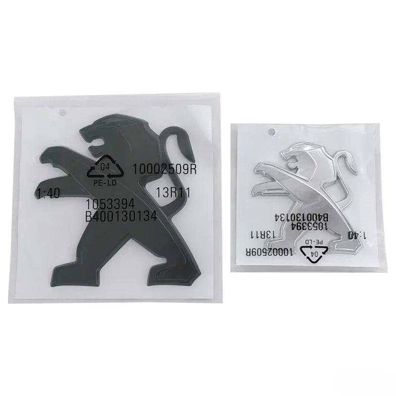 ABS Lion Shape Car Front Rear Logo Stickers Badge for Peugeot 2008 3008 2021N 2022 2023 Auto Hood Emblem Trunk Decals Accessories