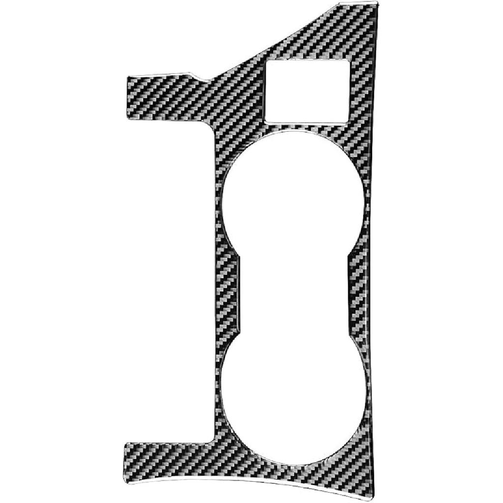 Echte Premium-Kohlefaser-Auto-Mittelkonsolen-Schaltknauf-Panel-Rahmenverkleidung Weicher Aufkleber Kompatibel mit Toyota Corolla/Levin 2014 2015 2016 2017 2018