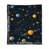 1pc Cozy Universe-Themed Flannel Blanket with Vibrant Planets & Stars Design – Soft, Warm, and Lightweight  – Perfect