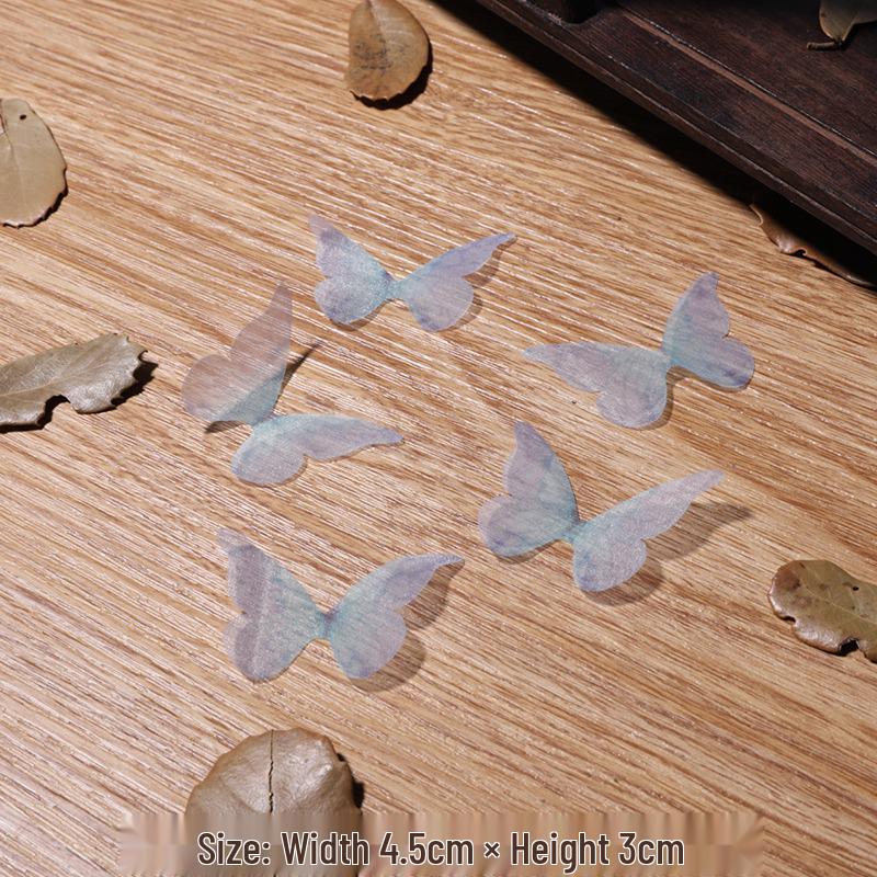 Single-Layer Tulle Butterfly Wings: Ancient Style Hairpin and Headdress DIY Materials