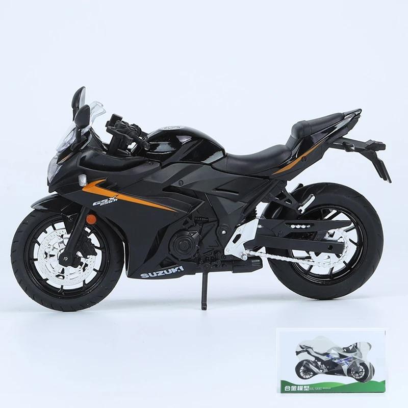 

1/12 Suzuki GSX-250R Alloy Racing Мотоцикл Модель Моделирование Литой Металлический Мотоцикл Соревнование Модель Коллекционная Игрушка Подарок Детям чёрный