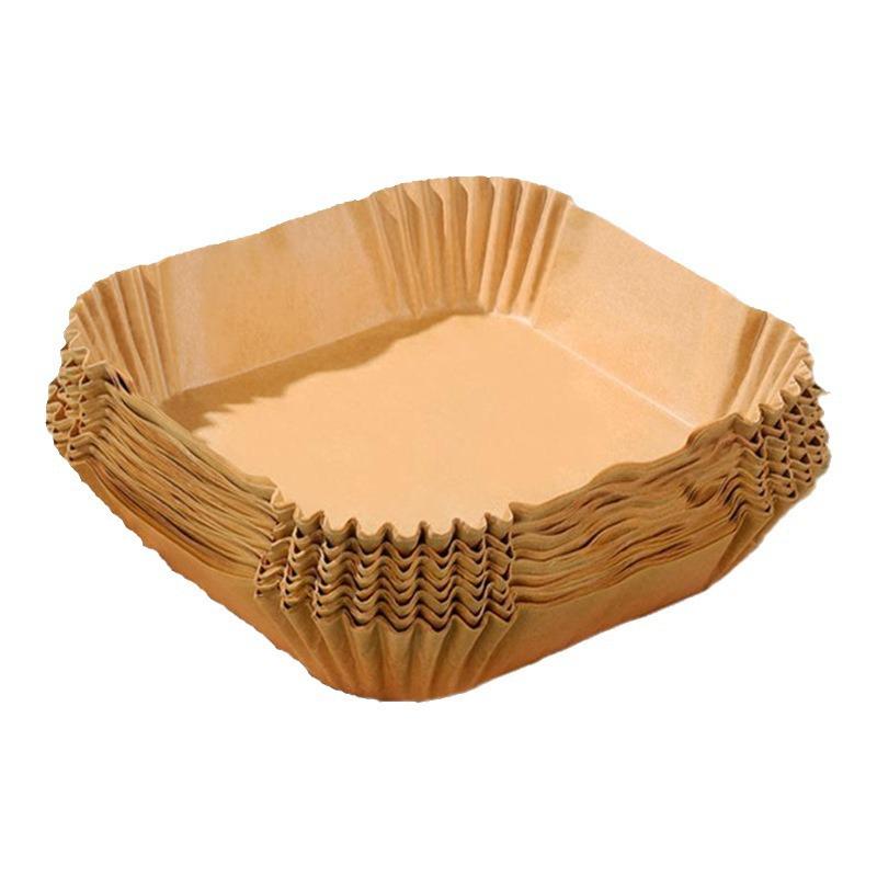 High-Temp Resistant Square Air Fryer Silicone Oil Paper Tray