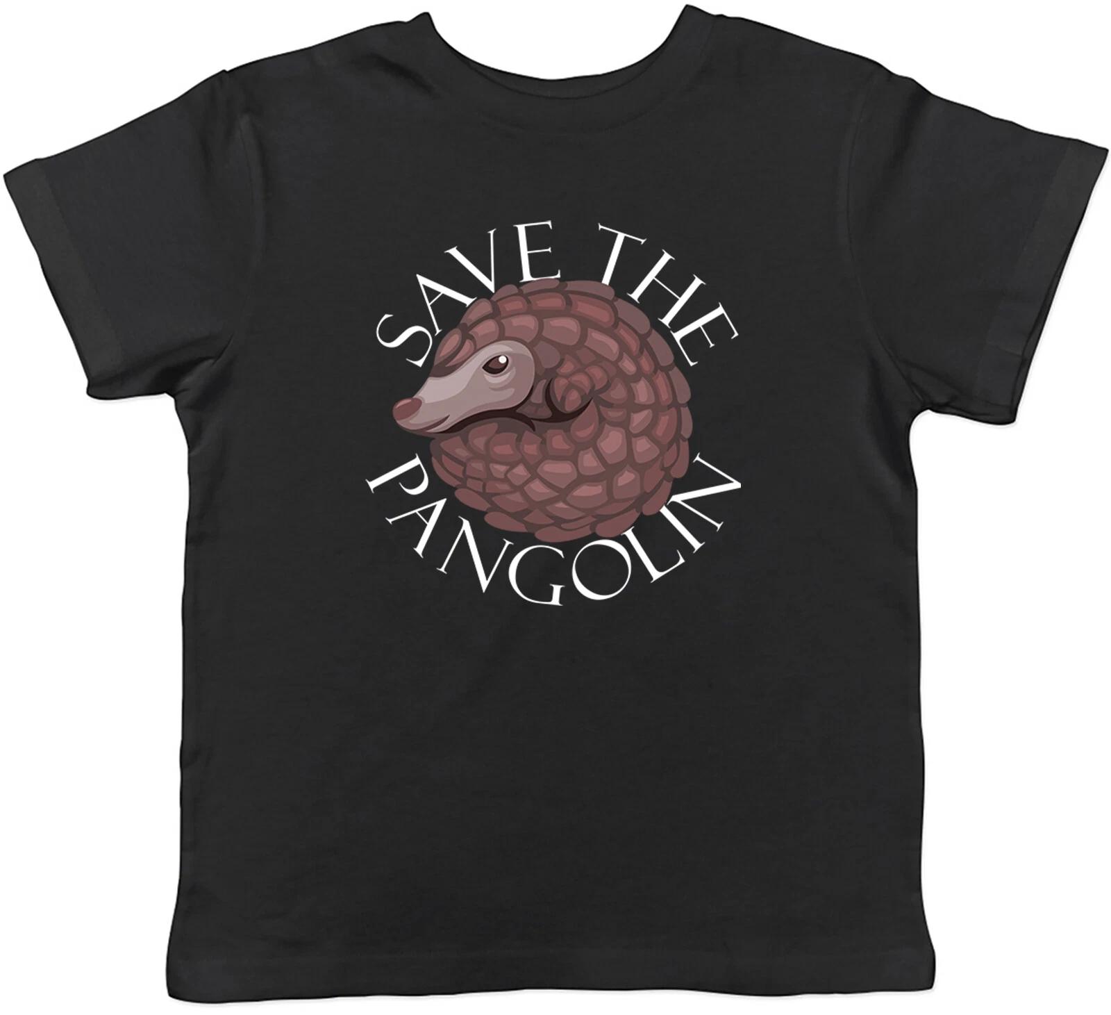 Save the Pangolin Kids T-Shirt Endangered Animal Wildlife Childrens Boys Girls 100