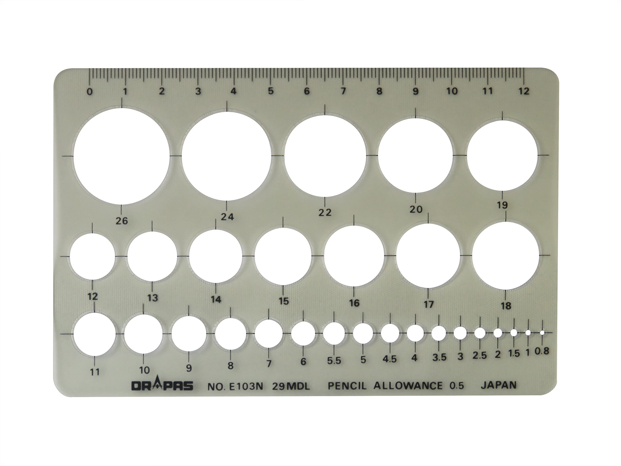 

Шаблон Drapas Circle Ruler (Маленький) 31-103 Е-103