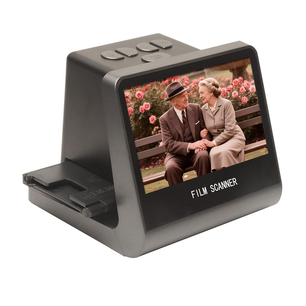 Film and Slide Scanner for 135 Film(36*24mm) 126KPK  110 Film Super8  Monochrome Slide To Digital JPEG Photos Built In